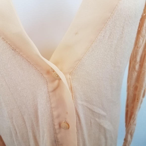 LC Lauren Conrad XS Cardigan‎ Sweater Lac… - Picture 2 of 7